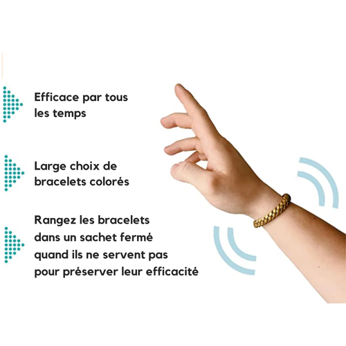 Bracelet anti-moustiques Oryo — Efficace par tous les temps, large choix de bracelets colorés, conseil de rangement
