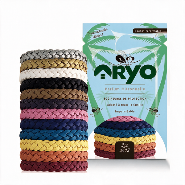 Bracelet Anti-Moustiques Oryo™ (Pack de 12)