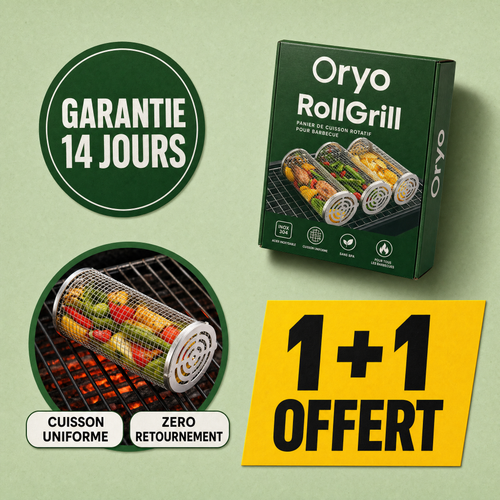 RollGrill — Packaging Oryo vert foncé canonique