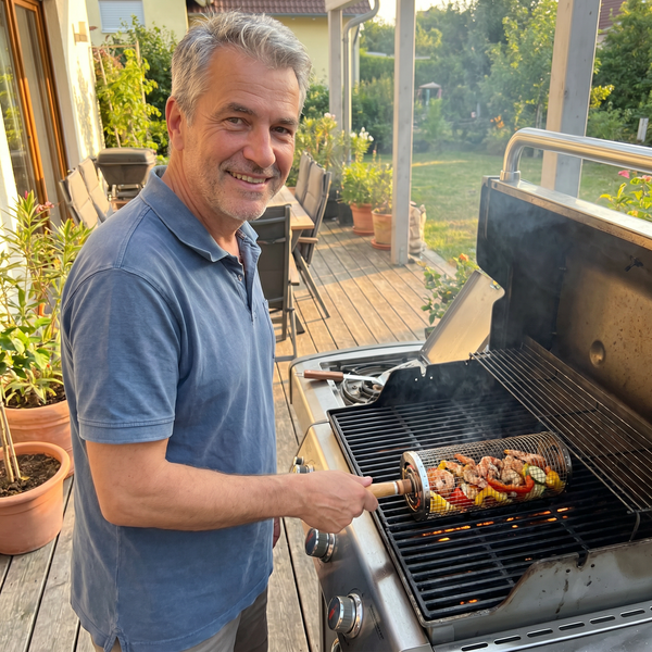 RollGrill™ | Paniers inox pour cuisson au barbecue | 1+1 Offert