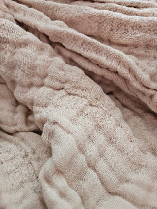 Couverture mousseline texture